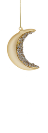 Glass Crescent Moon Ornament