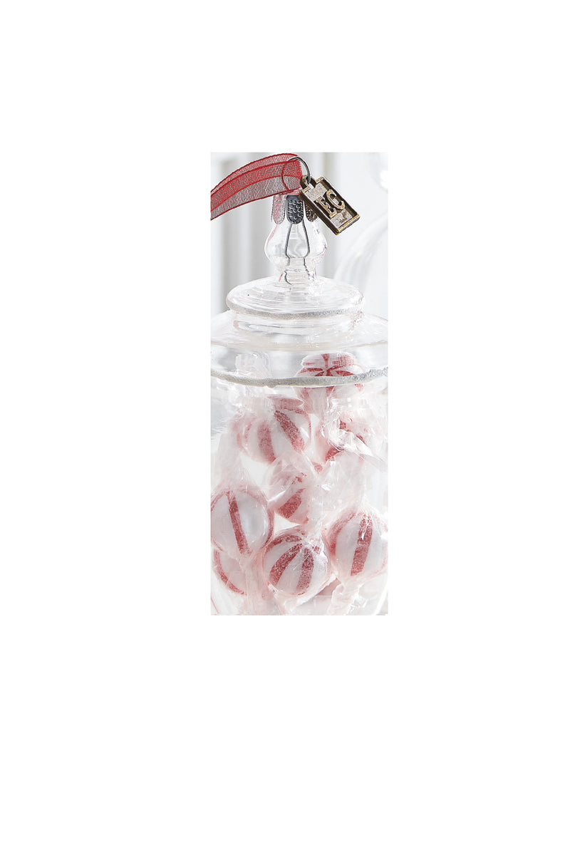 EC 7 Peppermint Stick Candy Jar Ornament - Amber Marie and Company