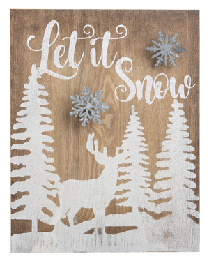 sunshineindustries - Let It Snow Wall Plaque