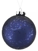 sunshineindustries - Navy Blue Mottled Glass Ball Ornament