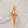 Large Translucent Gold Glass Finial Ornament