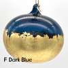 Colorful Gold Leaf Glass Ball Ornament, Assorted Colors