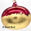 Colorful Gold Leaf Glass Ball Ornament, Assorted Colors