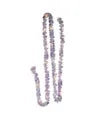 Silver Iridescent Tinsel Garland with LED Lights