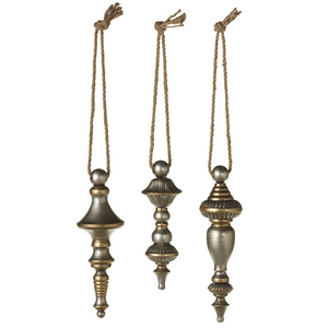 sunshineindustries - Metal Finial Ornament with Gold Accent