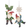 Dangling Gnome Ornament, Set of 2