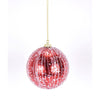 Shatterproof Red Icy Ball Ornament, Set of 4