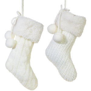 sunshineindustries - Ivory Knit Stocking Ornament