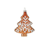 Gingerbread Glass Shaped Ornament, Set of 3