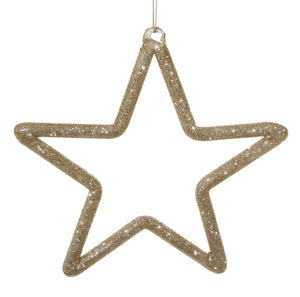 sunshineindustries - Glass Glittered Star Ornament