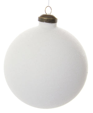 sunshineindustries - White Sugared Ball Ornament