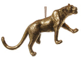 Gold Leopard Ornament, Set of 2