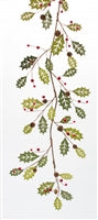 sunshineindustries - Green Stained Wood Holly Garland