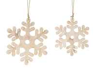 sunshineindustries - Wood Snowflake Ornament