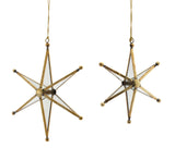 sunshineindustries - Metal and Glass Geometric Star Ornament