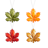 Acrylic Crystal Styled Fall Leaf Ornaments