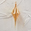 Translucent Gold Glass Finial Ornament, Set of 2