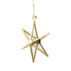 Gold Metal and Glass Star Ornament