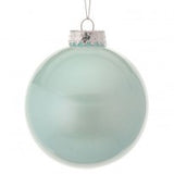 Mint Green Glass Look Plastic Ball Ornament, Set of 3