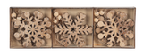 Wood Snowflakes in a Box, 9 pieces