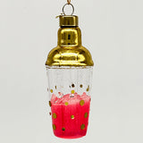Glass Cocktail Shaker Ornament