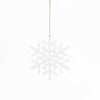 Wood Snowflake Ornament, Set of 2