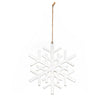 Wood Snowflake Ornament, Set of 2