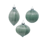 sunshineindustries - Mint Green Fluted Glass Ornaments