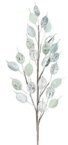 velvet money plant Aqua Velvet and Metallic Money Plant Spray – Merry Manor