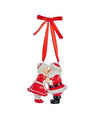 Ceramic Kissing Santa & Mrs. Santa Claus Ornament