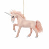 Furry Pink Unicorn Ornament