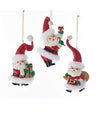 Santa with Tall Hat Ornaments