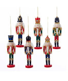 Wooden Nutcracker with Glitter Accents