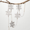 Wood Bead Garland with Snowflakes