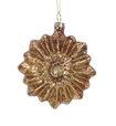 sunshineindustries - Antiqued Gold Flat Glass Ornament