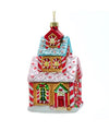 Noble Gems Gingerbread House Glass Ornament