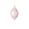 Pink Patterned Glass Ornament