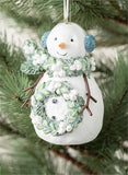 Resin Snowman with Wreath