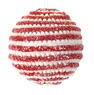 sunshineindustries - Red and White Yarn Ball Ornament