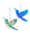 Acrylic Crystal Style Hummingbird Ornaments, Set of 2